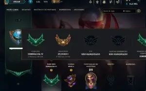 Ouro 1 com 75 Champs e 16 Skins