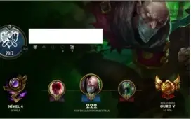 Conta gold 5 no League of Legends (LOL)