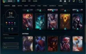 Conta platina 3 com 24 skins e 68 champs ( MAIN SUP )