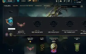 Bronze 2 com 115 Champs e 62 Skins ( JG / ADC / MID )