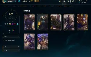 Bronze 2 com 115 Champs e 62 Skins ( JG / ADC / MID )