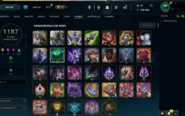 Conta League of Legends Lotada de Skins