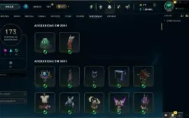 Conta League of Legends Lotada de Skins