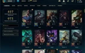 Conta prata 3 com 136 Champs e 134 Skins + 2 Prestigios