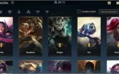 conta wild rift gold 1, varias skins e champs e conta lol