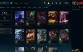 conta d3 ,45  campeões , 8 skin
