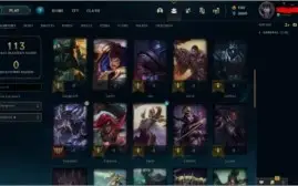 conta d3 ,45  campeões , 8 skin