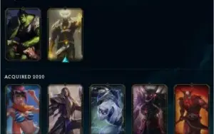 conta d3 ,45  campeões , 8 skin
