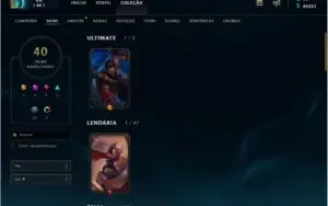Conta de league of legends , ouro e com todos os campeões