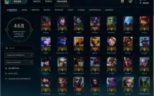 Conta de league of legends , ouro e com todos os campeões