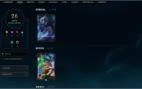 Conta LoL - ouro 4