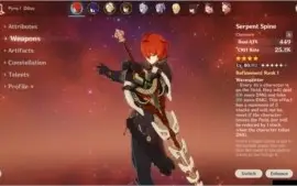 Conta Genshin Impact AR50 Asia