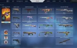 CONTA VALORANT D2, MAIS DE 1000 REAIS EM SKINS, LVL 150