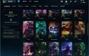 Conta platina 3 com 18 skins e 42 champs ( 2 vitoriosas )