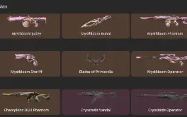 CONTA 41 SKINS - 4 FACAS Mystbloom Kunai, Blades Of Primordi