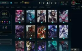 Conta Lol Mestre 230 Skins