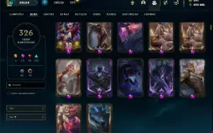 Conta Diamante 2 com TODOS os champs e 326 Skins ( MAIN JG )