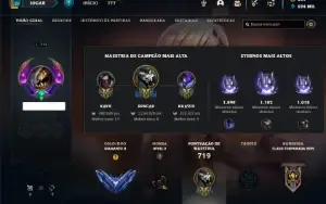 Conta Diamante 2 com TODOS os champs e 326 Skins ( MAIN JG )
