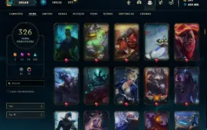Conta Diamante 2 com TODOS os champs e 326 Skins ( MAIN JG )