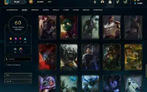 Bronze 3 com 90 Champs e 60 Skins + 2 Prestigio da Vayne