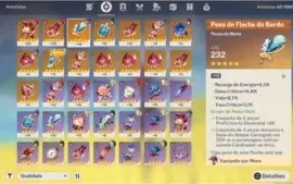 GENSHIN IMPACT - DILUC + ZHONGLI + MONA AR42 + 38X DESTINOS