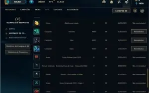 Conta Diamante 3 com 36 Champs e 11 Skins + 34 Espolios