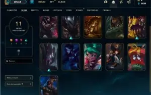 Conta Diamante 3 com 36 Champs e 11 Skins + 34 Espolios
