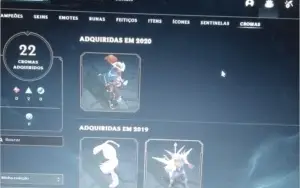 CONTA DE LOL MUITO TOP PLATINA 4 COM 322 SKINS