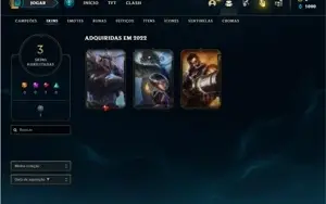 Conta ouro 4 com 25 Champs e 3 Skins