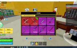 Conta de blox fruit com 55 reais gastos