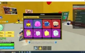 Conta de blox fruit com 55 reais gastos