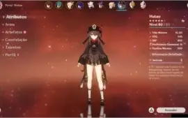 GENSHIN IMPACT CONTA AR 56 COM VÁRIOS PERSONAGENS E ARMAS T5