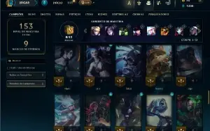 Unranked com 65 Champs e 15 Skins