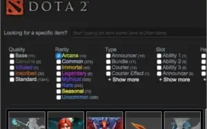 Account Steam Dota2 With IT's exclusive items