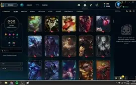Conta Lol, quase todos os personagens, 6 skins vitoriosas, G