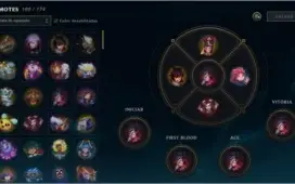 CONTA LOL, PLATINA, 140 SKINS, TODOS OS CAMPEÕES, 2014