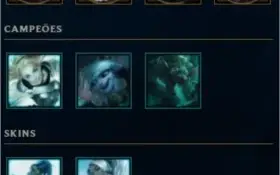 CONTA LOL, PLATINA, 140 SKINS, TODOS OS CAMPEÕES, 2014