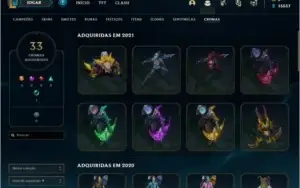 CONTA LOL, PLATINA, 140 SKINS, TODOS OS CAMPEÕES, 2014