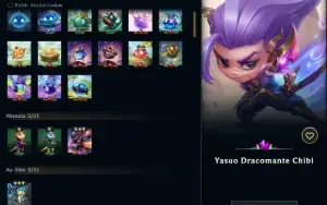 Conta league of legends/valorant/tft 1487 skins 2011 lvl 457