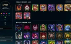 Conta league of legends/valorant/tft 1487 skins 2011 lvl 457