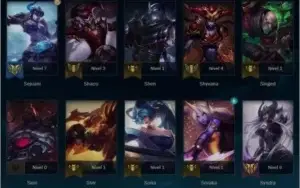 Conta - Platina 4, 90 Campeões, 30 Skins, 1 Vitoriosa