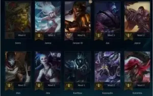 Conta - Platina 4, 90 Campeões, 30 Skins, 1 Vitoriosa