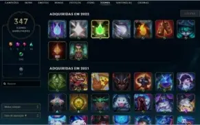Conta gold 3 196 skins + 2 ultimate 131 campeões + 300 icone