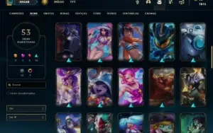 Conta Unranked com 85 Champs e 53 Skins + 8 Espolios