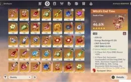 CONTA GENSHIN IMPACT AR48 VÁRIOS 5*