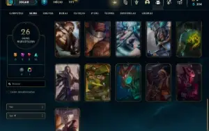 Conta Unranked com 50 Champs e 26 Skins