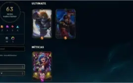 Conta Gold VI 120 campeões/63 Skins