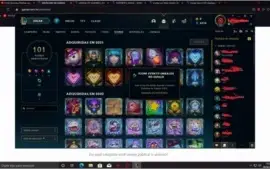 conta de lol gold 4 skins e champs !