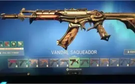 CONTA VALORANT OURO 2 COM SKINS SAQUEADOR