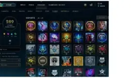 Conta Platina 4 (20 Vitorias), todos os champions, 254 skins